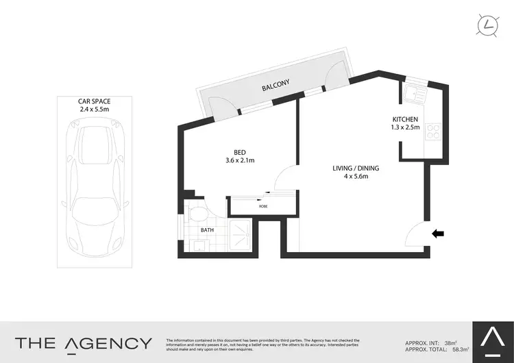 Floorplan of Homely apartment listing, 6/27 Murdoch Street, Cremorne NSW 2090