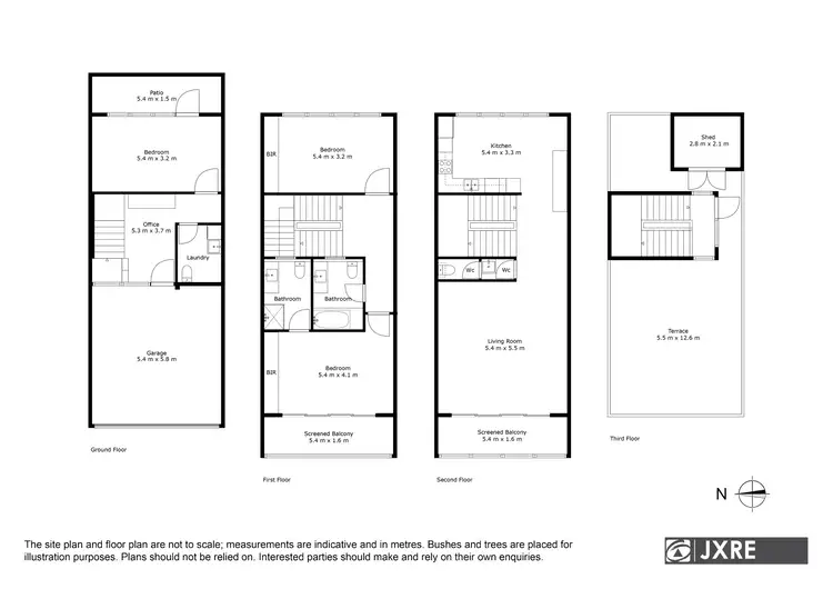 Floorplan of Homely townhouse listing, 3/37 Pine Street, Hawthorn VIC 3122