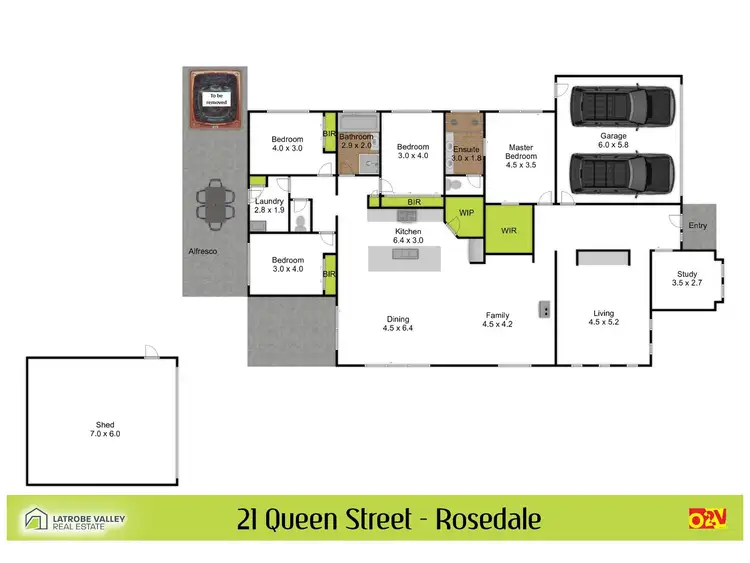 Floorplan of Homely house listing, 21 Queen Street, Rosedale VIC 3847