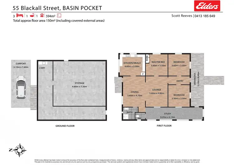 Floorplan of Homely house listing, 55 Blackall Street, Basin Pocket QLD 4305