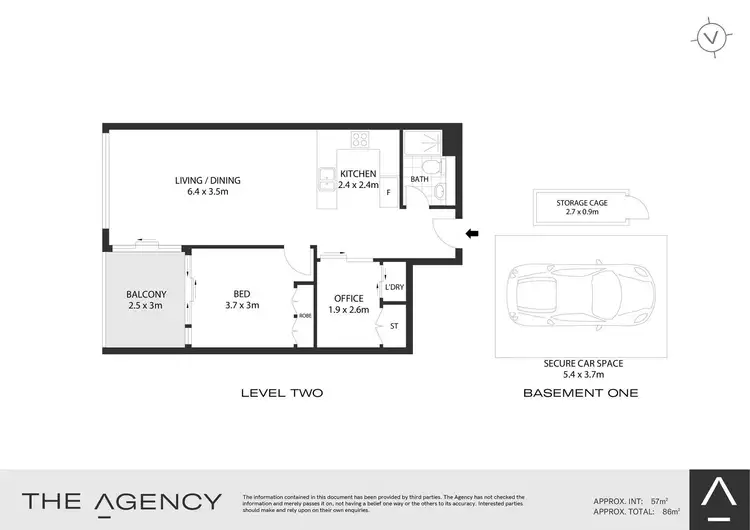 Floorplan of Homely apartment listing, 212/46-54 Harbour Street, Mosman NSW 2088