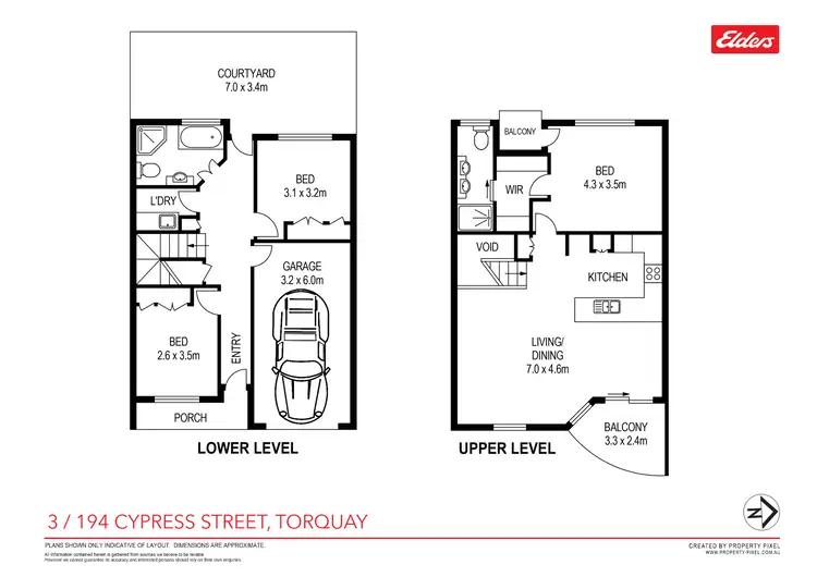 Floorplan of Homely unit listing, 3/194 Cypress Street, Torquay QLD 4655