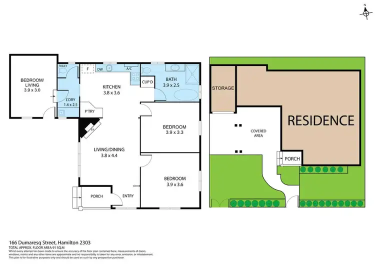 Floorplan of Homely house listing, 166 Dumaresq Street, Hamilton NSW 2303