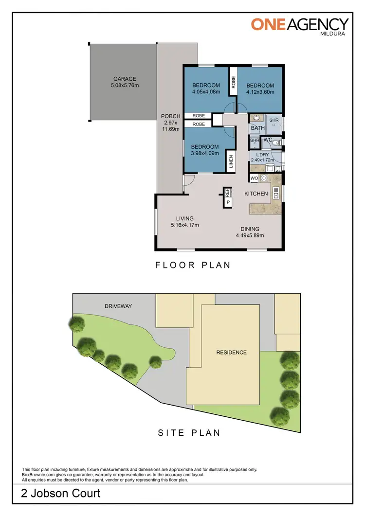 Floorplan of Homely house listing, 2 Jobson Court, Mildura VIC 3500