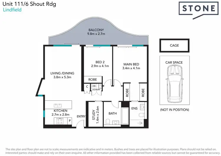 Floorplan of Homely apartment listing, 111/8 Shout Ridge, Lindfield NSW 2070