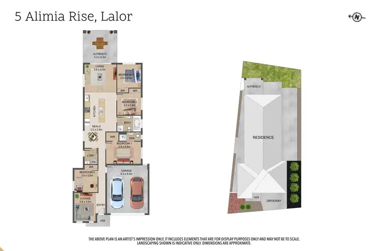 Floorplan of Homely house listing, 5 Alimia Rise, Lalor VIC 3075