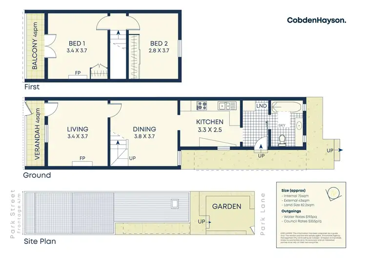 Floorplan of Homely house listing, 39 Park Street, Erskineville NSW 2043