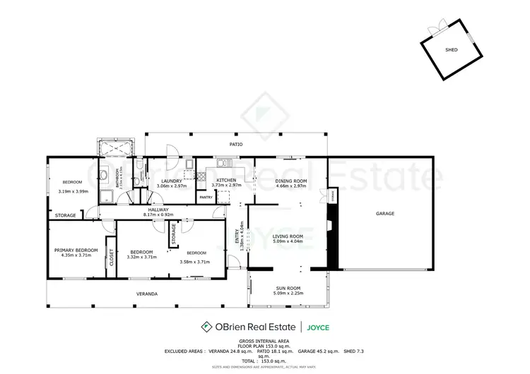 Floorplan of Homely house listing, 15 Twamley Road, Glenrowan VIC 3675