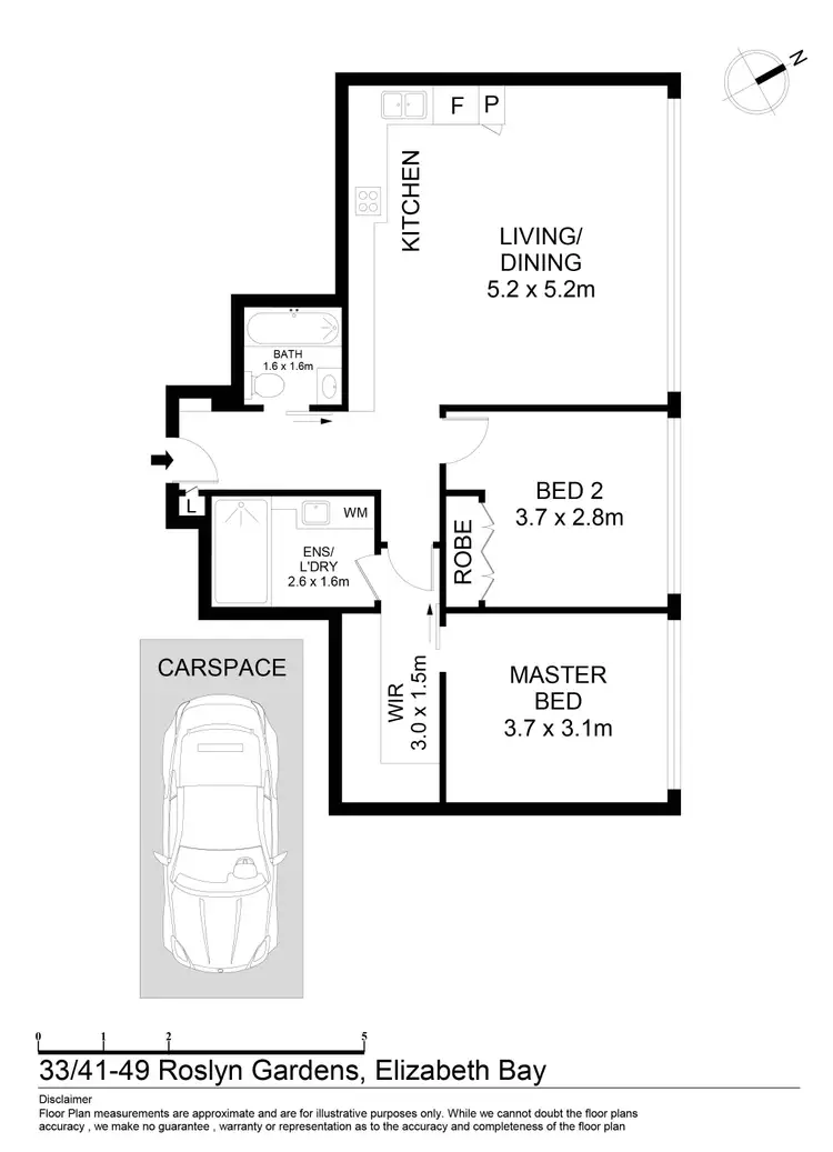 Floorplan of Homely apartment listing, 33/41-49 Roslyn Gardens, Elizabeth Bay NSW 2011