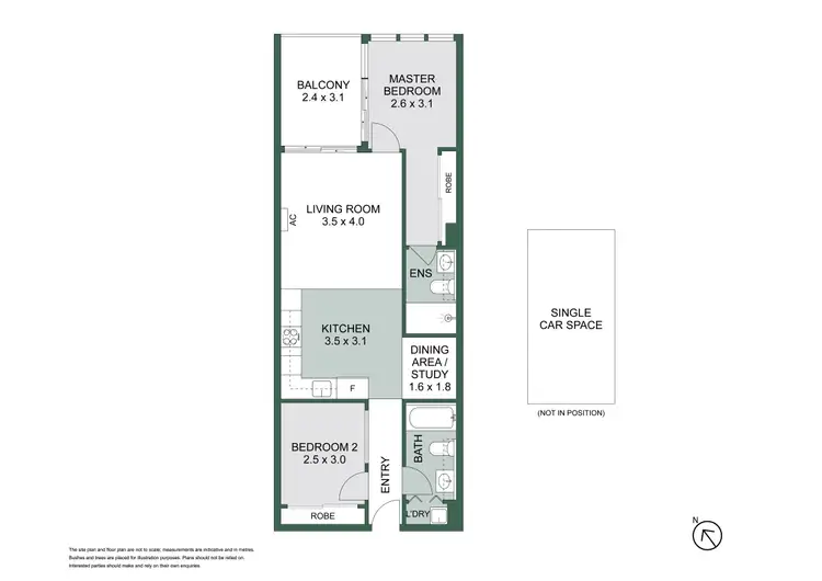 Floorplan of Homely apartment listing, 204/11 Shamrock Street, Abbotsford VIC 3067