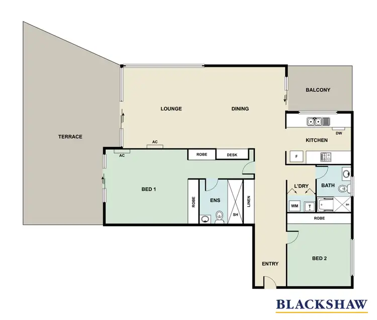 Floorplan of Homely apartment listing, 100/98 Corinna Street, Phillip ACT 2606