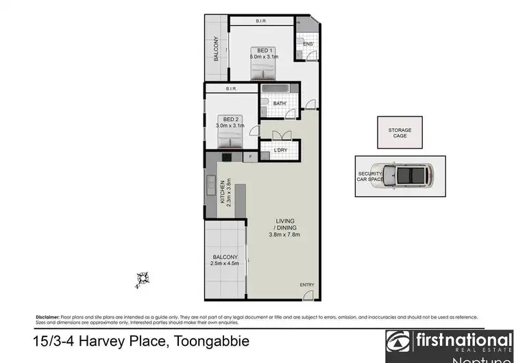 Floorplan of Homely apartment listing, 15/3-4 Harvey Place, Toongabbie NSW 2146