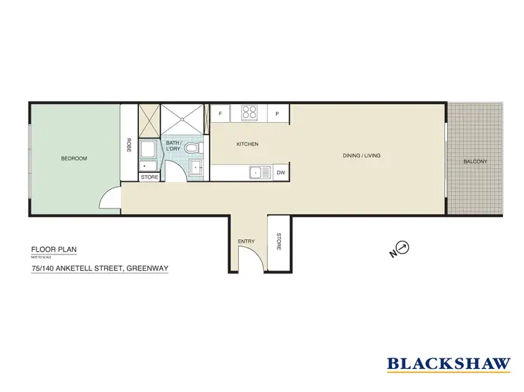 Floorplan of Homely apartment listing, 75/140 Anketell Street, Greenway ACT 2900