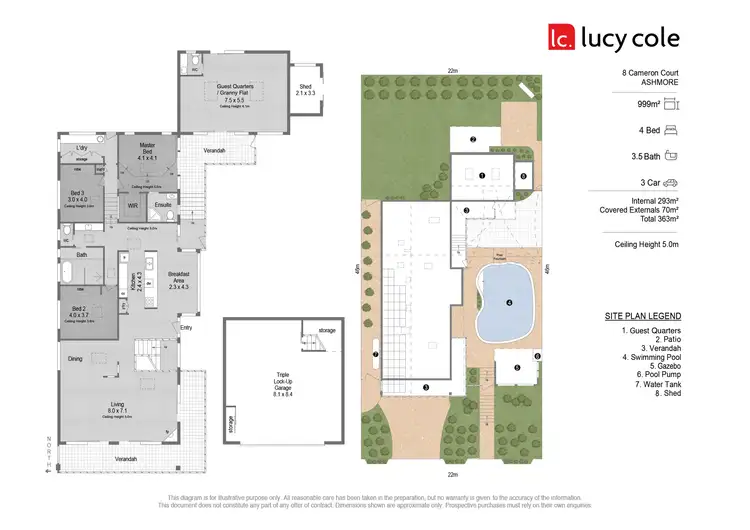 Floorplan of Homely house listing, 8 Cameron Court, Ashmore QLD 4214