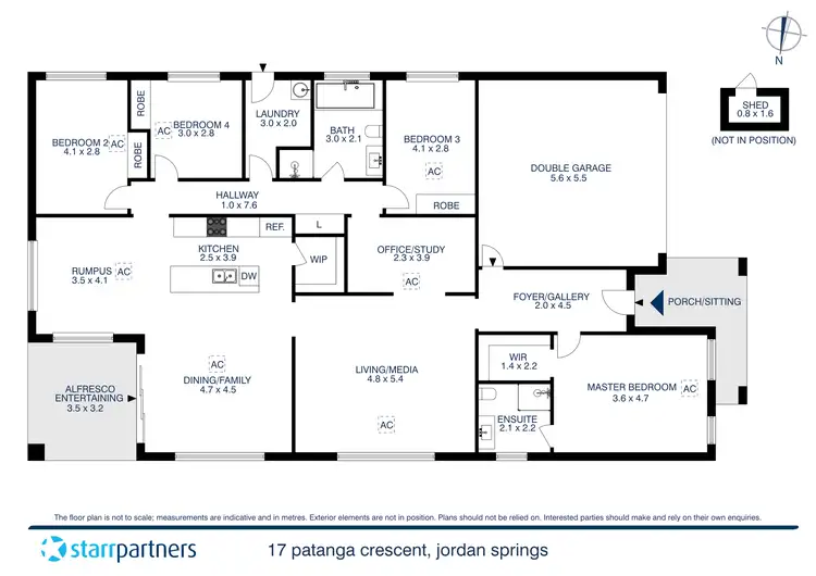 Floorplan of Homely house listing, 17 Patanga Crescent, Jordan Springs NSW 2747