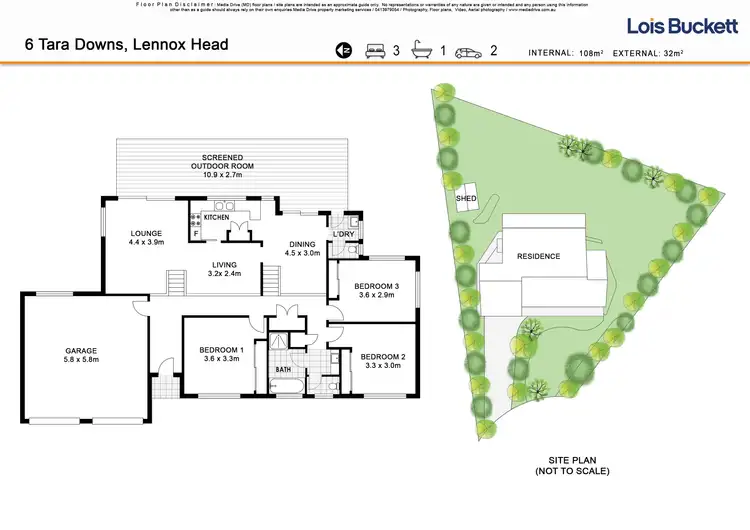 Floorplan of Homely house listing, 6 Tara Downs, Lennox Head NSW 2478