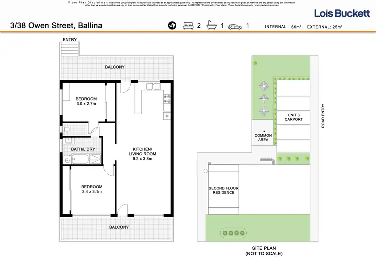 Floorplan of Homely unit listing, 3/38 Owen Street, Ballina NSW 2478