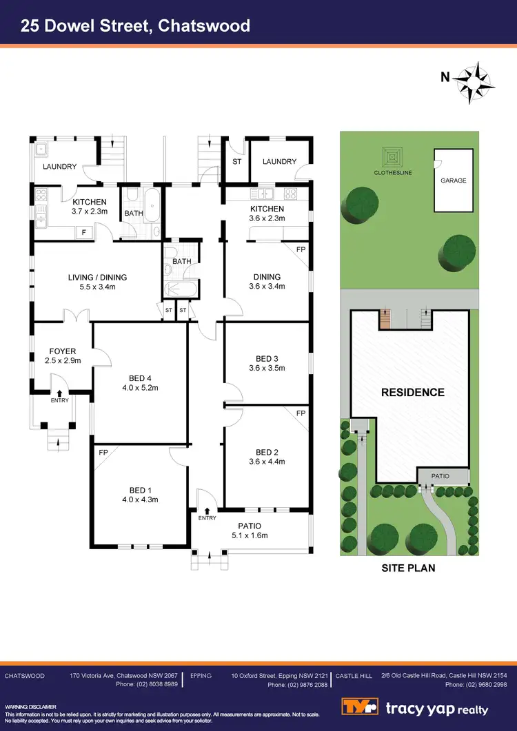 Floorplan of Homely house listing, 25 Dowel Street, Chatswood NSW 2067
