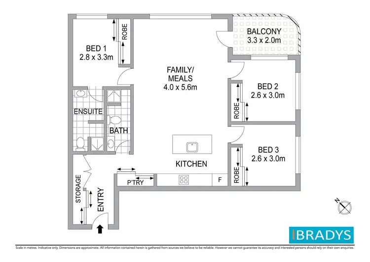 Floorplan of Homely apartment listing, 1107/2 Gribble Street, Gungahlin ACT 2912