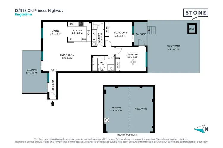 Floorplan of Homely unit listing, 13/998 Old Princes Highway, Engadine NSW 2233