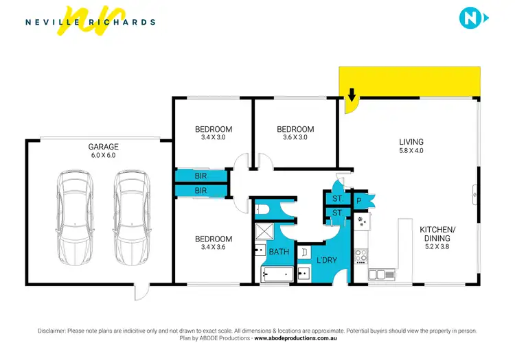 Floorplan of Homely unit listing, 1/43 The Esplanade, Portarlington VIC 3223