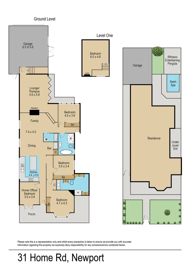 Floorplan of Homely house listing, 31 Home Road, Newport VIC 3015