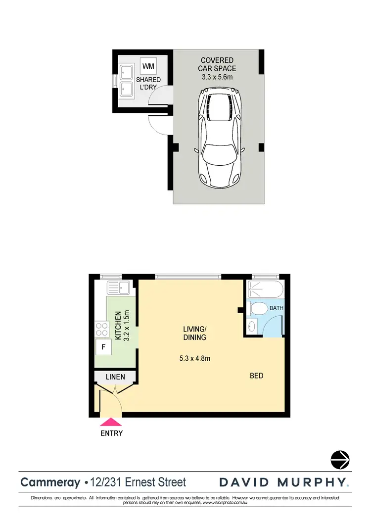 Floorplan of Homely apartment listing, 12/231 Ernest Street, Cammeray NSW 2062