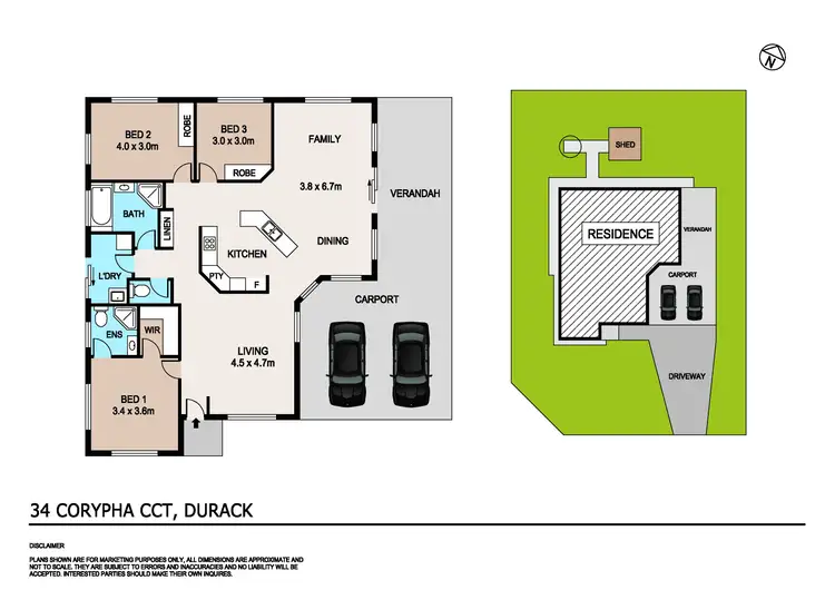 Floorplan of Homely house listing, 34 Corypha Circuit, Durack NT 830