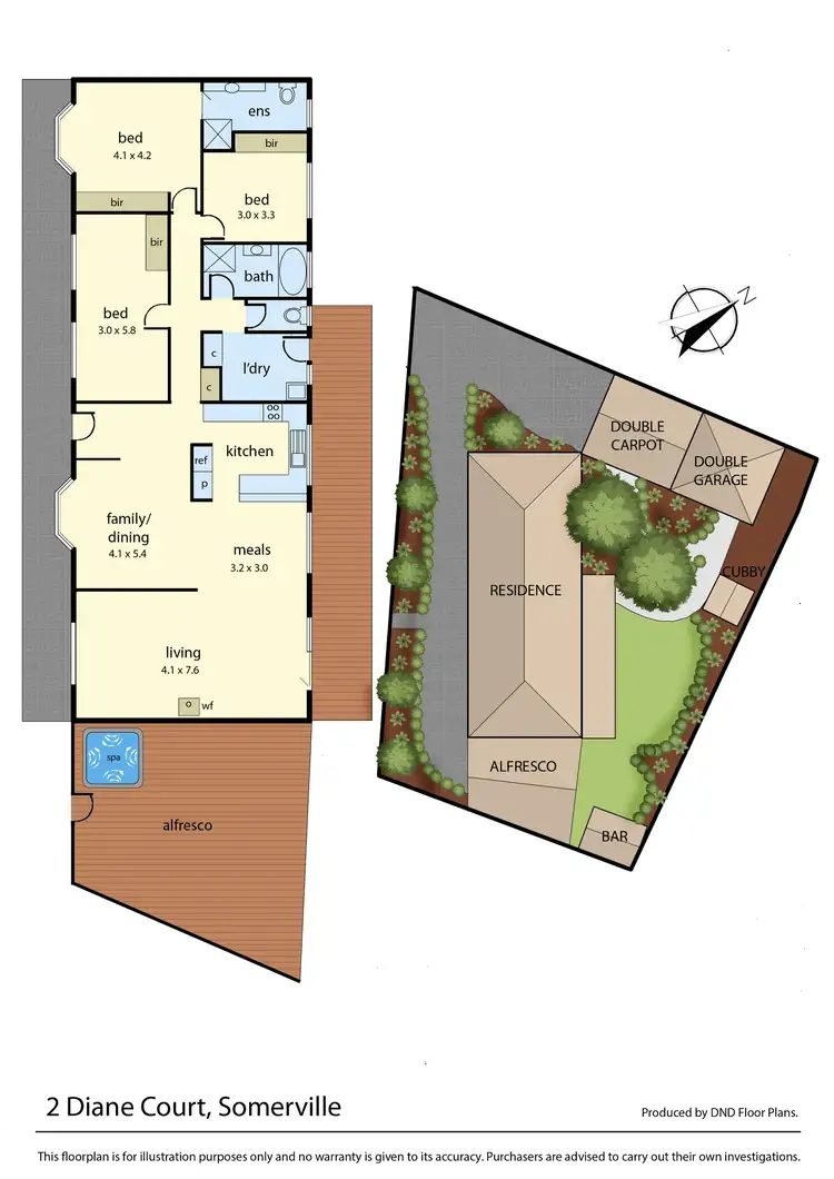 Floorplan of Homely house listing, 2 Diane Court, Somerville VIC 3912