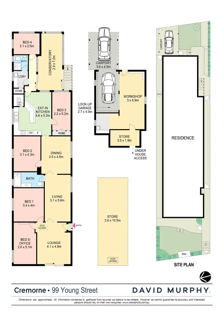 Floorplan of Homely house listing, 99 Young Street, Cremorne NSW 2090