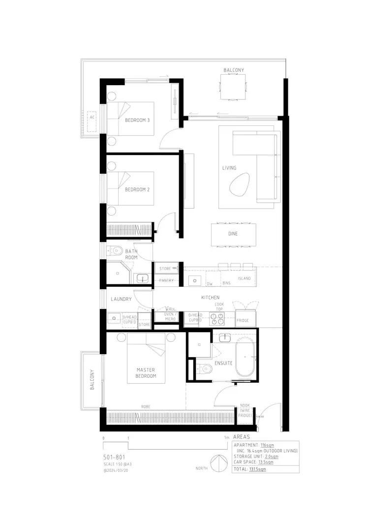 Floorplan of Homely apartment listing, 801/193 Angas Street, Adelaide SA 5000