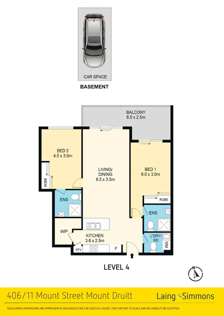 Floorplan of Homely unit listing, 406/11 Mount Street, Mount Druitt NSW 2770