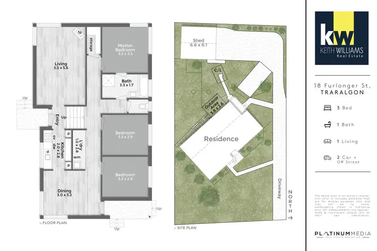 Floorplan of Homely house listing, 18 Furlonger Street, Traralgon VIC 3844