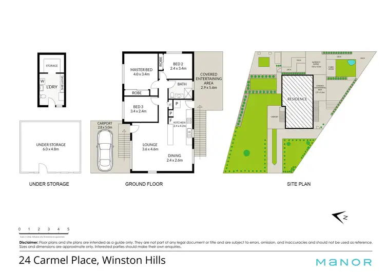 Floorplan of Homely house listing, 24 Carmel Place, Winston Hills NSW 2153