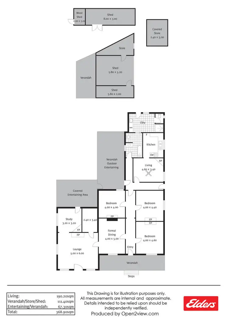 Floorplan of Homely house listing, 1 Belvidere Road, Saddleworth SA 5413