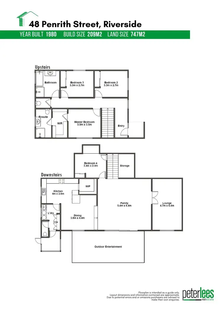 Floorplan of Homely house listing, 48 Penrith Street, Riverside TAS 7250