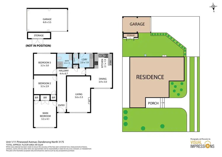 Floorplan of Homely house listing, 1/11 Pinewood Avenue, Dandenong North VIC 3175
