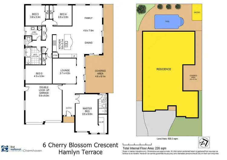 Floorplan of Homely house listing, 6 Cherry Blossom Crescent, Hamlyn Terrace NSW 2259