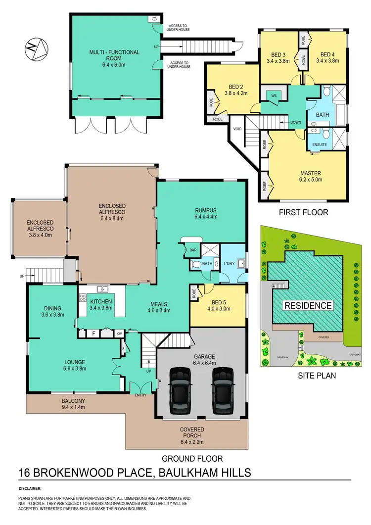 Floorplan of Homely house listing, 16 Brokenwood Place, Baulkham Hills NSW 2153
