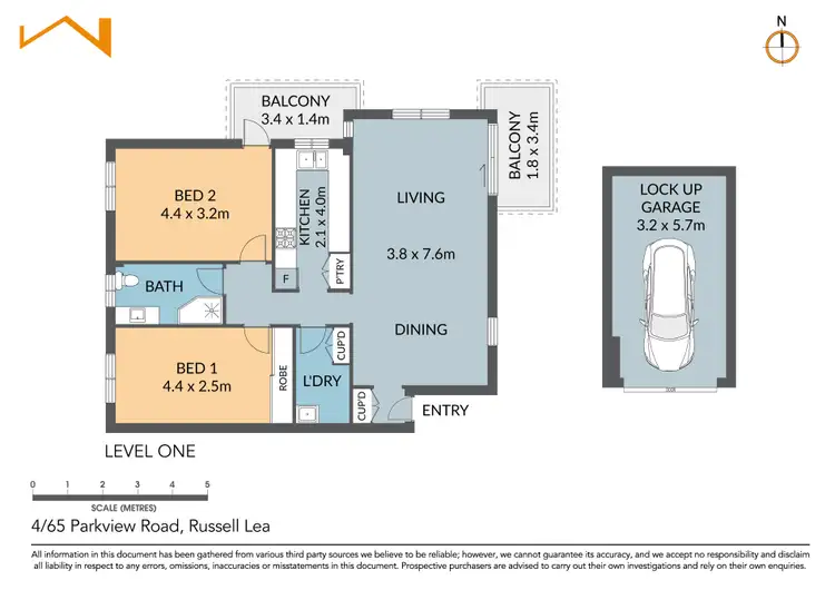 Floorplan of Homely unit listing, 4/65 Parkview Road, Russell Lea NSW 2046