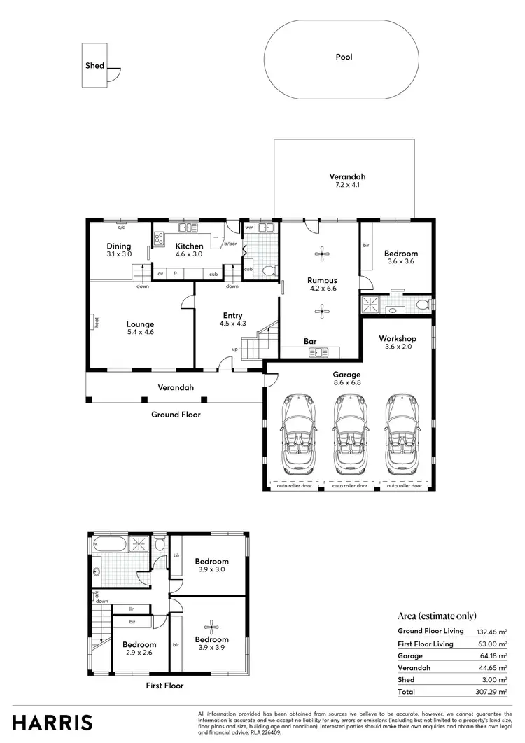 Floorplan of Homely house listing, 3 Templar Court, Flagstaff Hill SA 5159