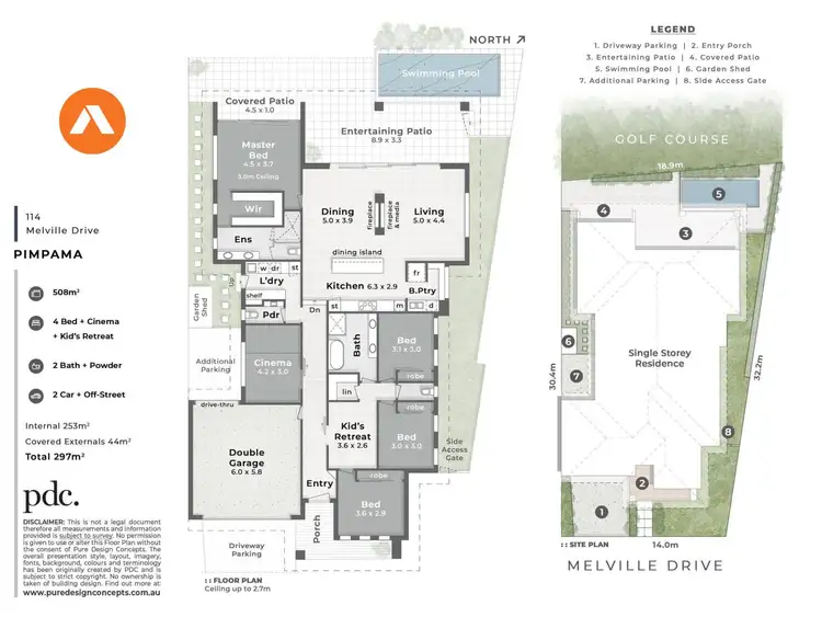 Floorplan of Homely house listing, 114 Melville Drive, Pimpama QLD 4209