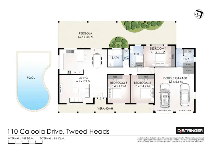 Floorplan of Homely house listing, 110 Caloola Drive, Tweed Heads NSW 2485