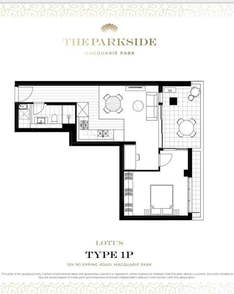 Floorplan of Homely apartment listing, Level 1/159 Epping Road, Macquarie Park NSW 2113