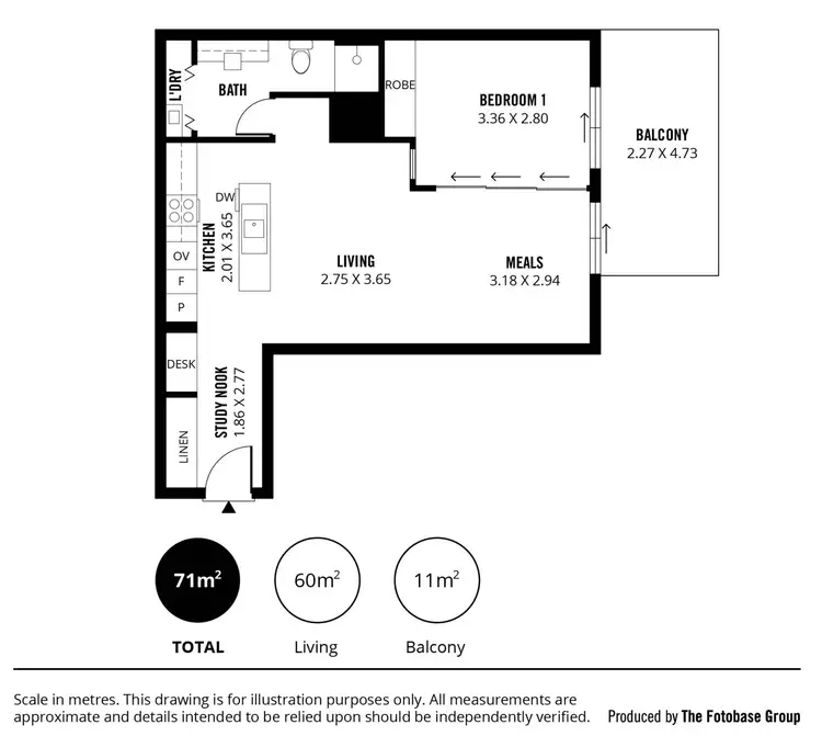 Floorplan of Homely apartment listing, 108/50 Sturt Street, Adelaide SA 5000