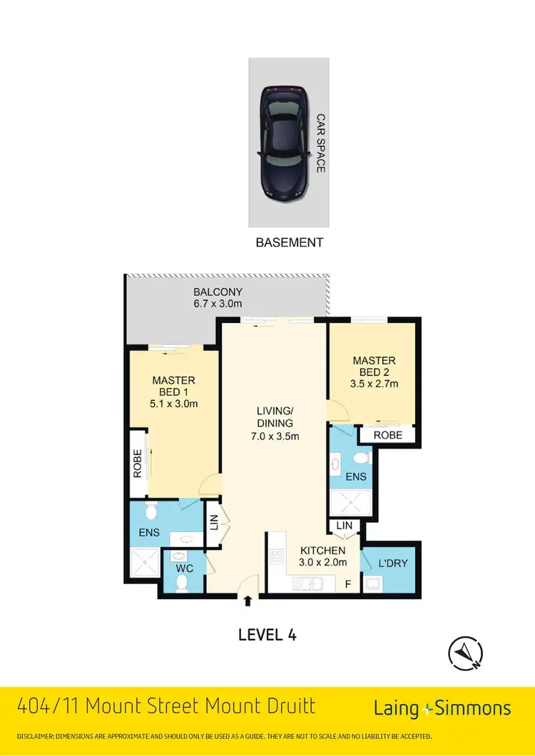 Floorplan of Homely unit listing, 404/11 Mount Street, Mount Druitt NSW 2770