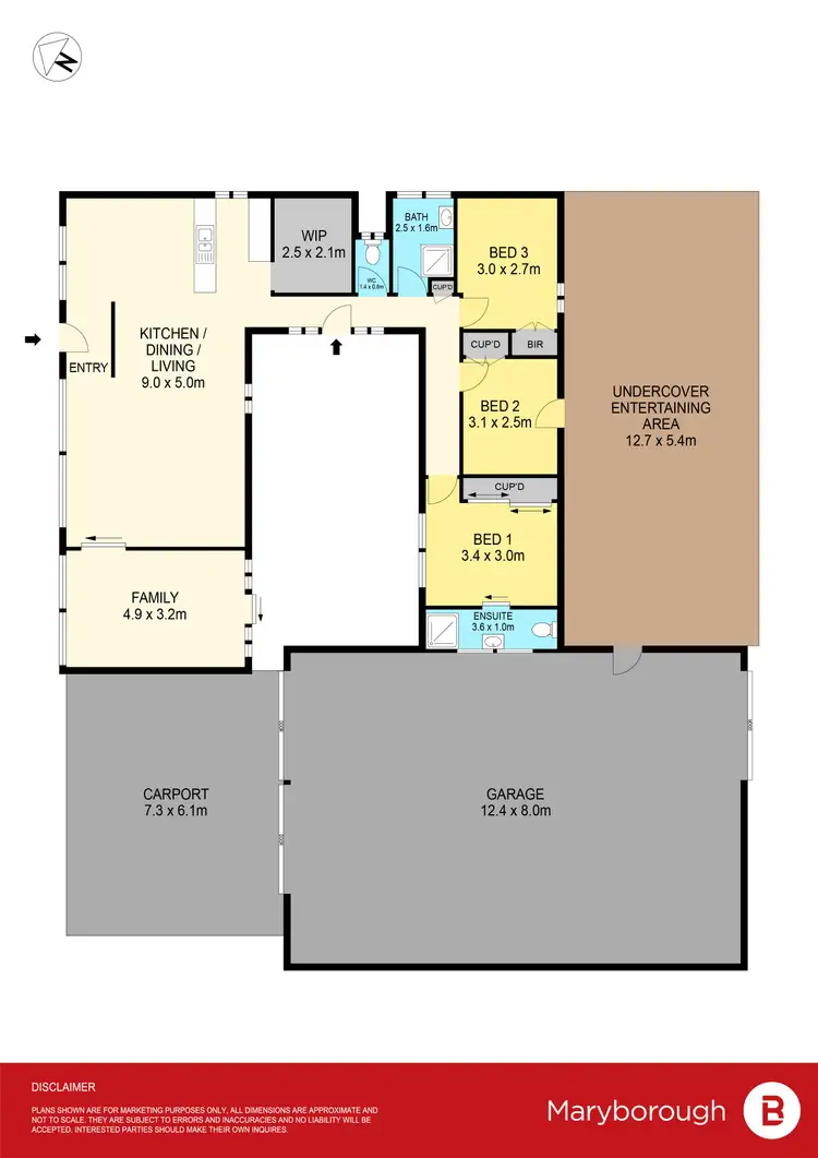 Floorplan of Homely house listing, 14 Marshall Street, Maryborough VIC 3465