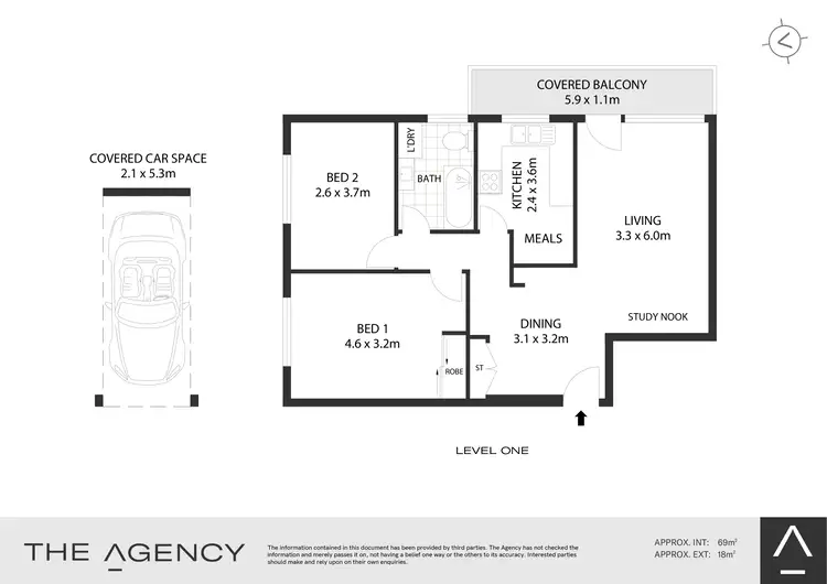 Floorplan of Homely apartment listing, 6/11 Merlin Street, Neutral Bay NSW 2089