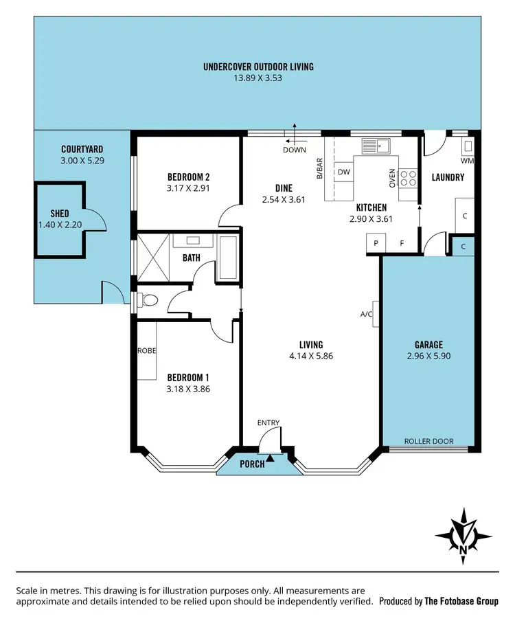 Floorplan of Homely unit listing, 5/113-121 States Road, Morphett Vale SA 5162