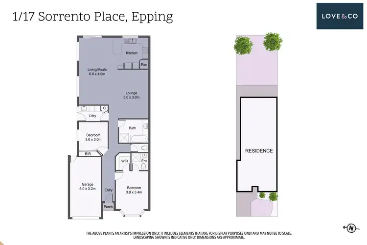 Floorplan of Homely unit listing, 1/17 Sorrento Place, Epping VIC 3076